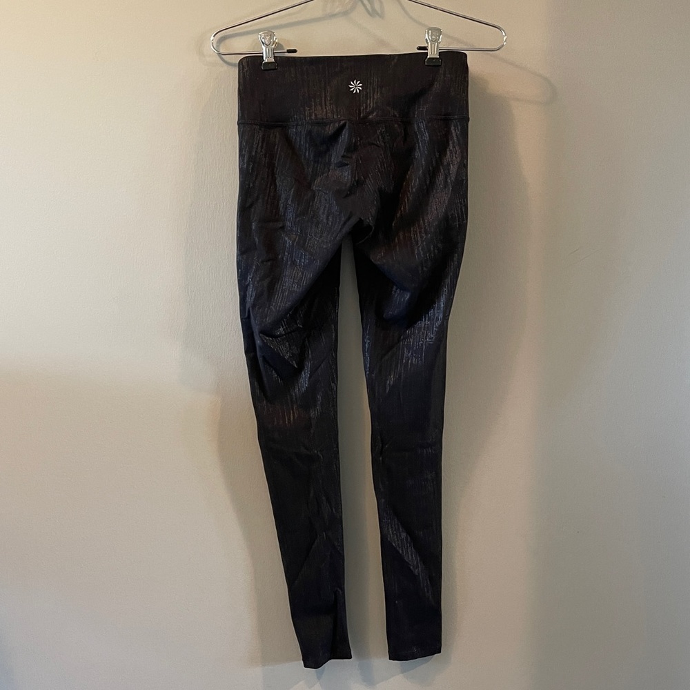 Athleta Chaturanga Metallic Crackle Legging
